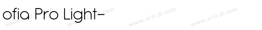ofia Pro Light字体转换
